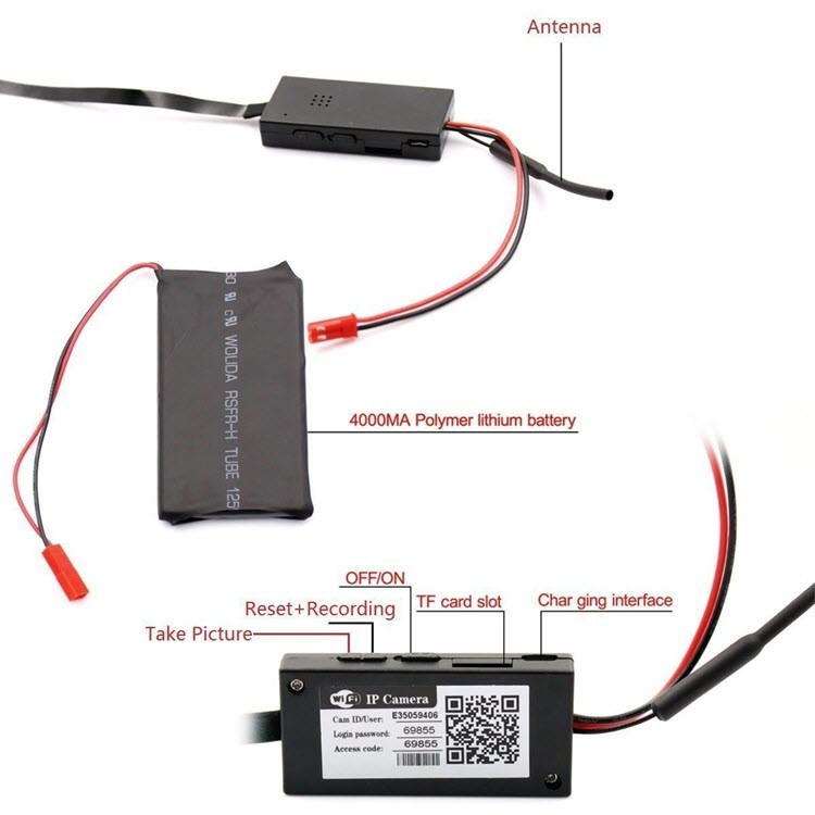 Mini Wireless WIFI Spy Hidden Camera - 9