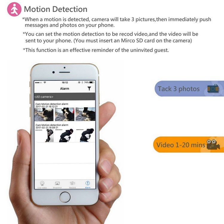 Mini Wireless WIFI Spy Hidden Camera - 5
