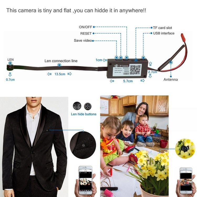 Mini Wireless WIFI Spy Hidden Camera - 2