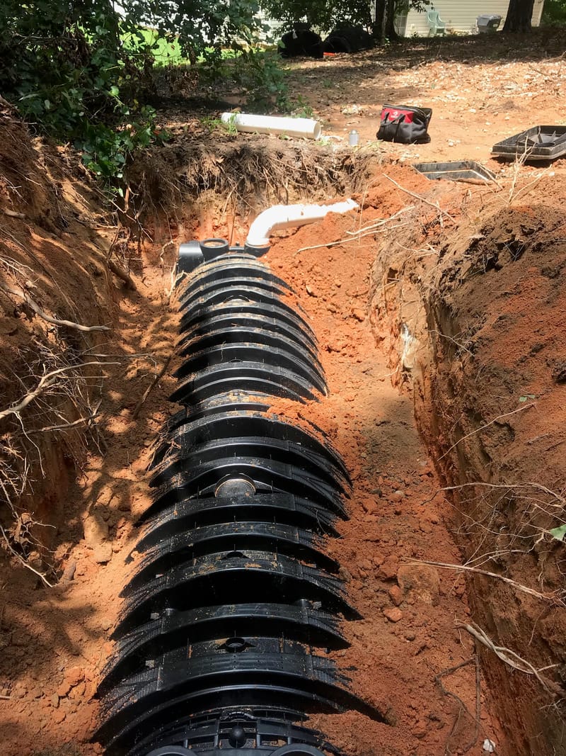 Septic Drain Field Construction Diagram