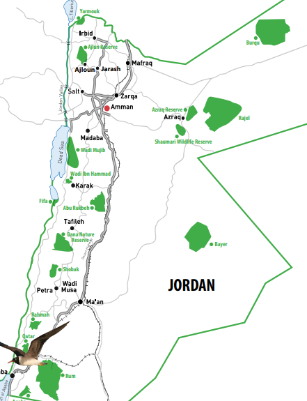 what is the area of jordan