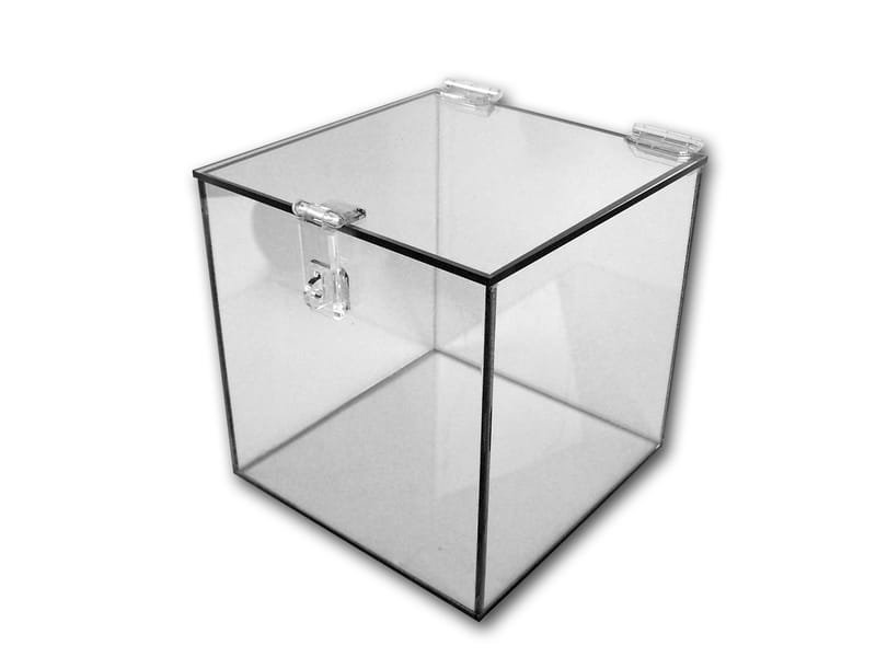 Clear Acrylic Box W Hasp Padlock 1 4 Thick Plexiboxes4you