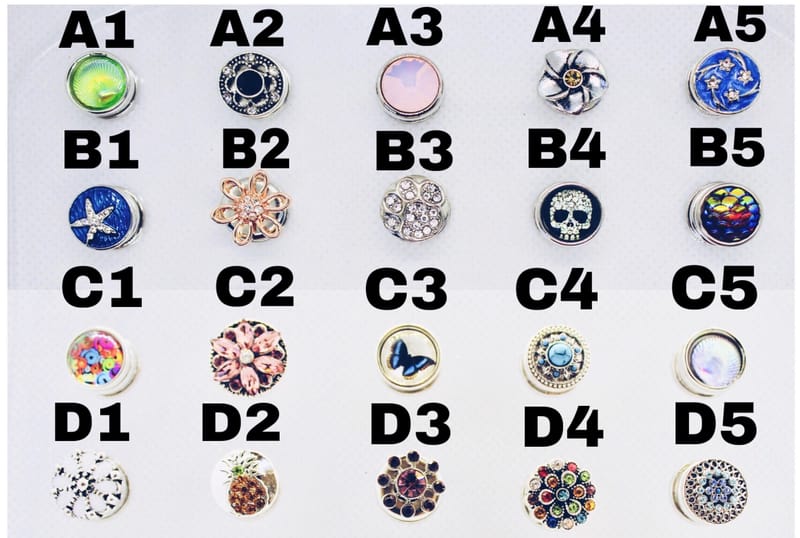 Petite Popper Buttons Set 1 - PopperSwop Jewellery & Accessories