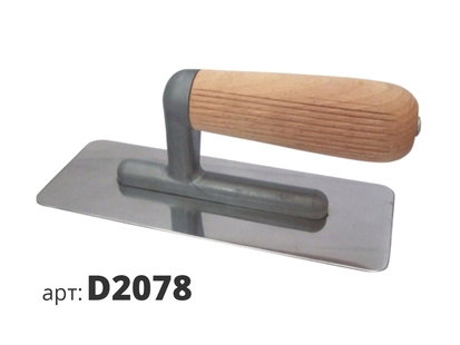 STMDECOR кельма венецианская, ТРАПЕЦИЯ, деревянная ручка D2078