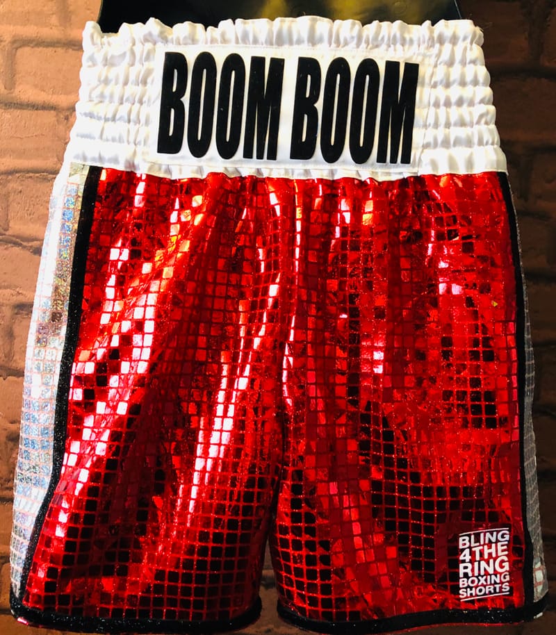 full sequins bling 4 the ring boxing shorts