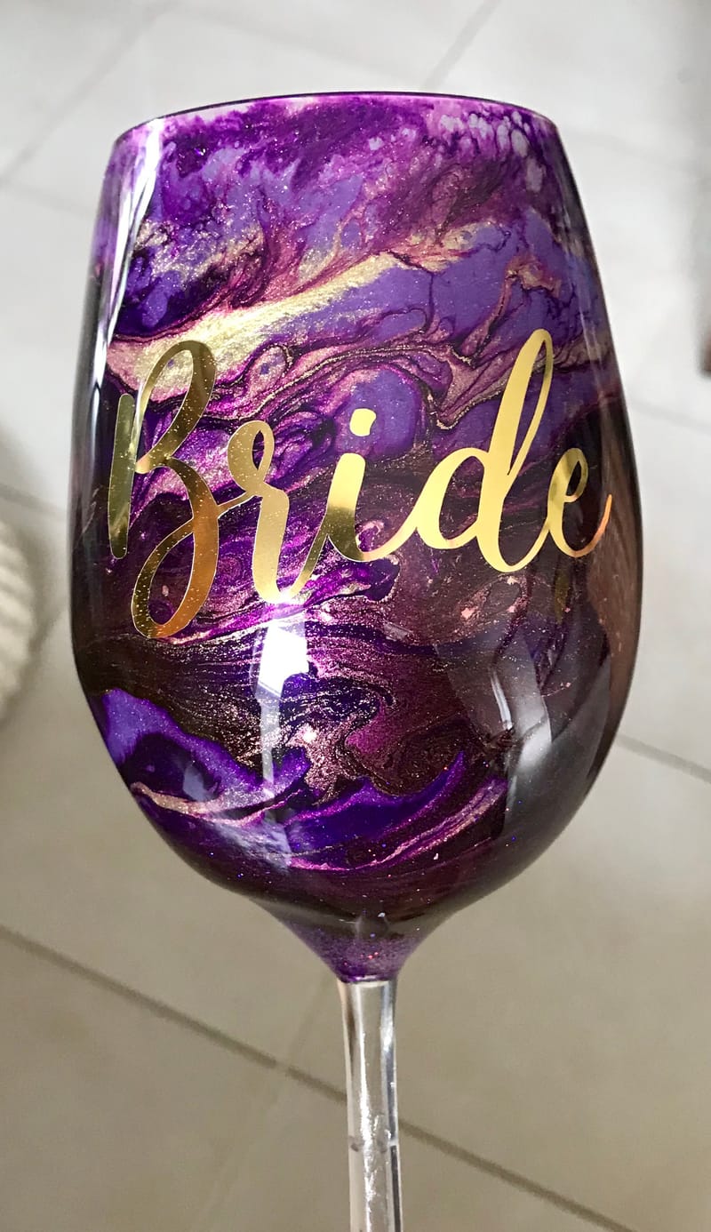 Ocean Resin Wine Glasses Amore Resin Art