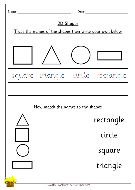 name 2d picture shapes