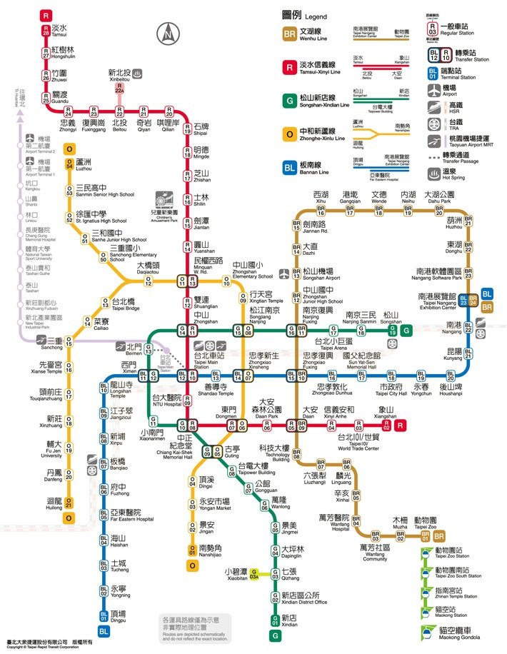 臺北捷運路線圖