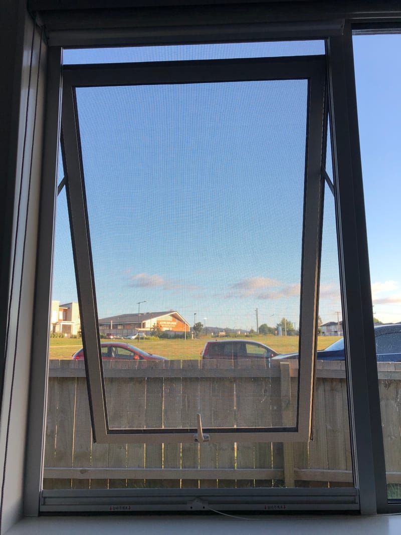 Roll Type High Quality Window Fly Screens - Closed