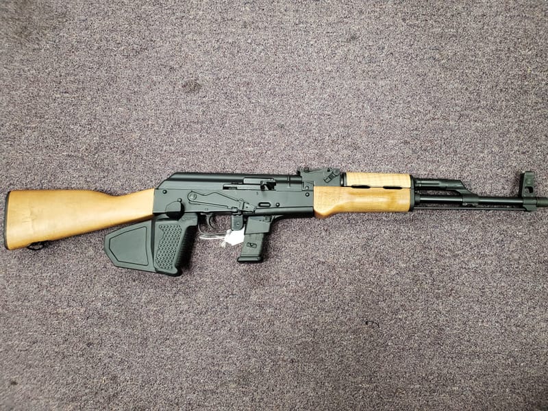 NY/CA COMPLIANT FEATURELESS AK47 IN 9MM WITH A 10 RD MAGAZINE Jimmy