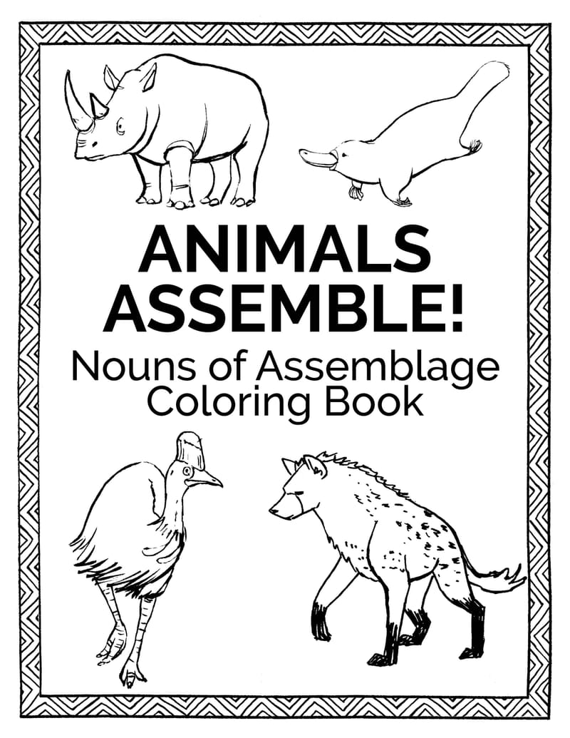 Animal coloring book