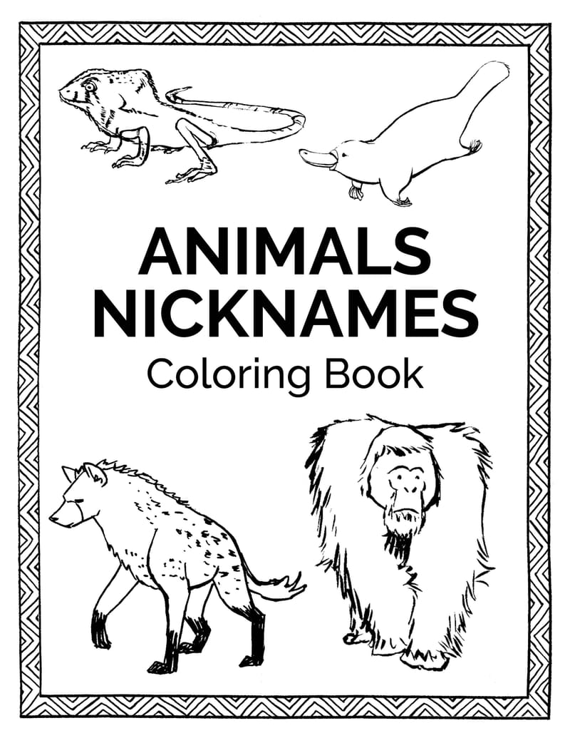 Animal coloring book